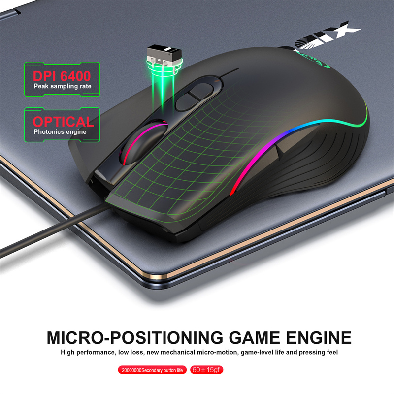HXSJA867RGBWiredGamingMouse1000160032006400DPI7-KeysErgonomicsGamerMiceforDesktopComputerLaptopPC-2000318-1