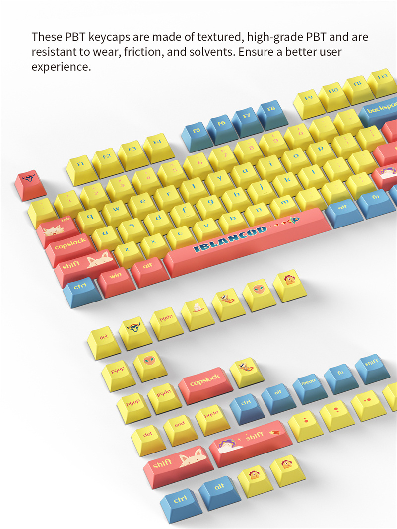 IBLANCODJM01139KeysCuteRabbitPBTKeycapSetCherryProfileFive-sidedSublimationCustomKeycapsforMechanica-2007441-3