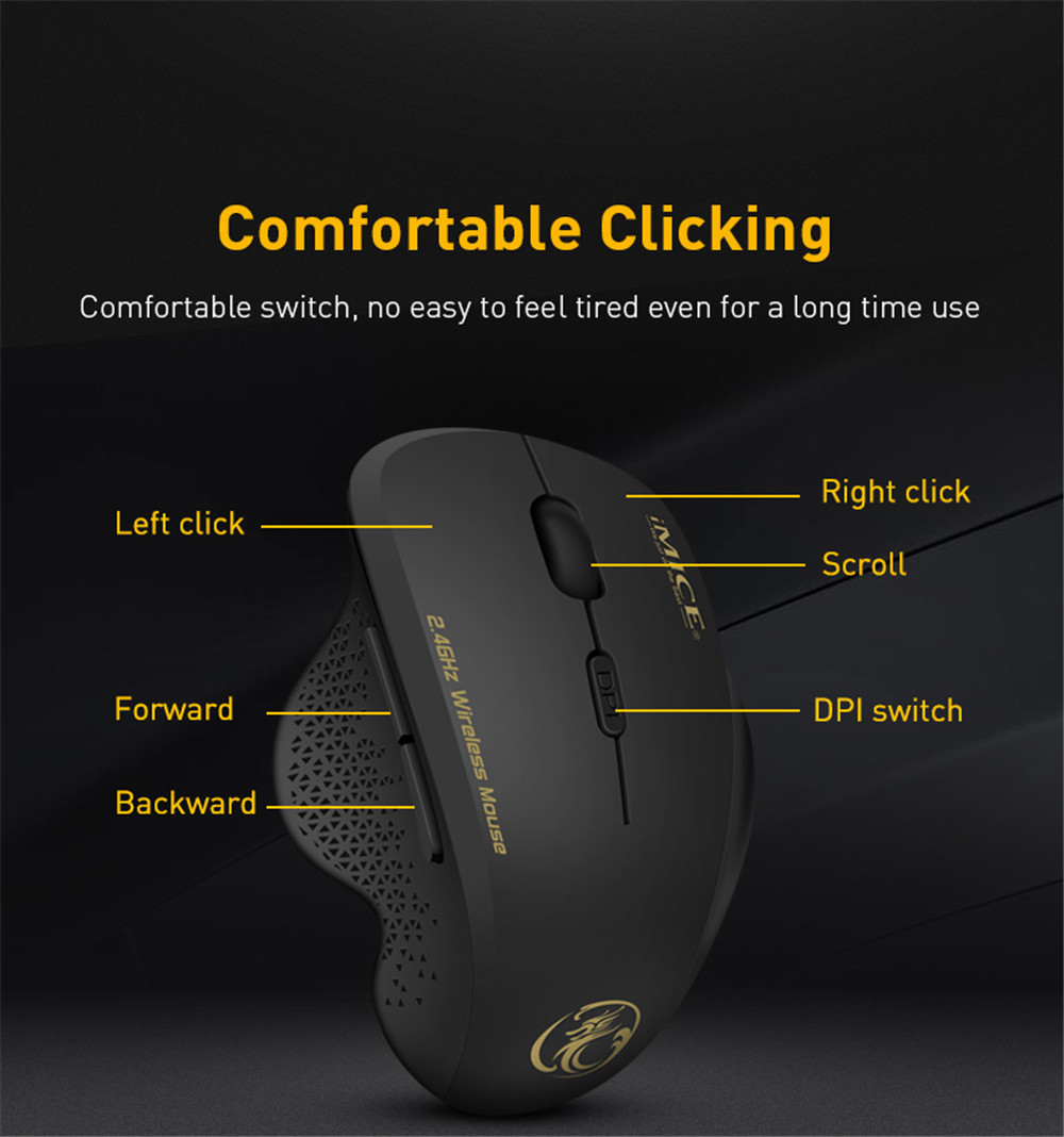 IMICE24GhzWirelessMouseErgonomicComputerMousePCOpticalMausewithUSBReceiver6buttonsWirelessMice1600DP-1979721-3