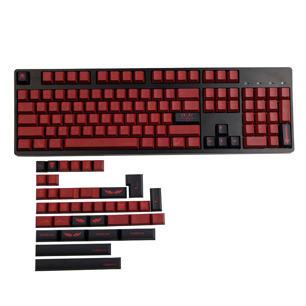 Infernal142KeysPBTKeycapSetCherryProfileSublimationCustomKeycapsforMechanicalKeyboard-1937857-5