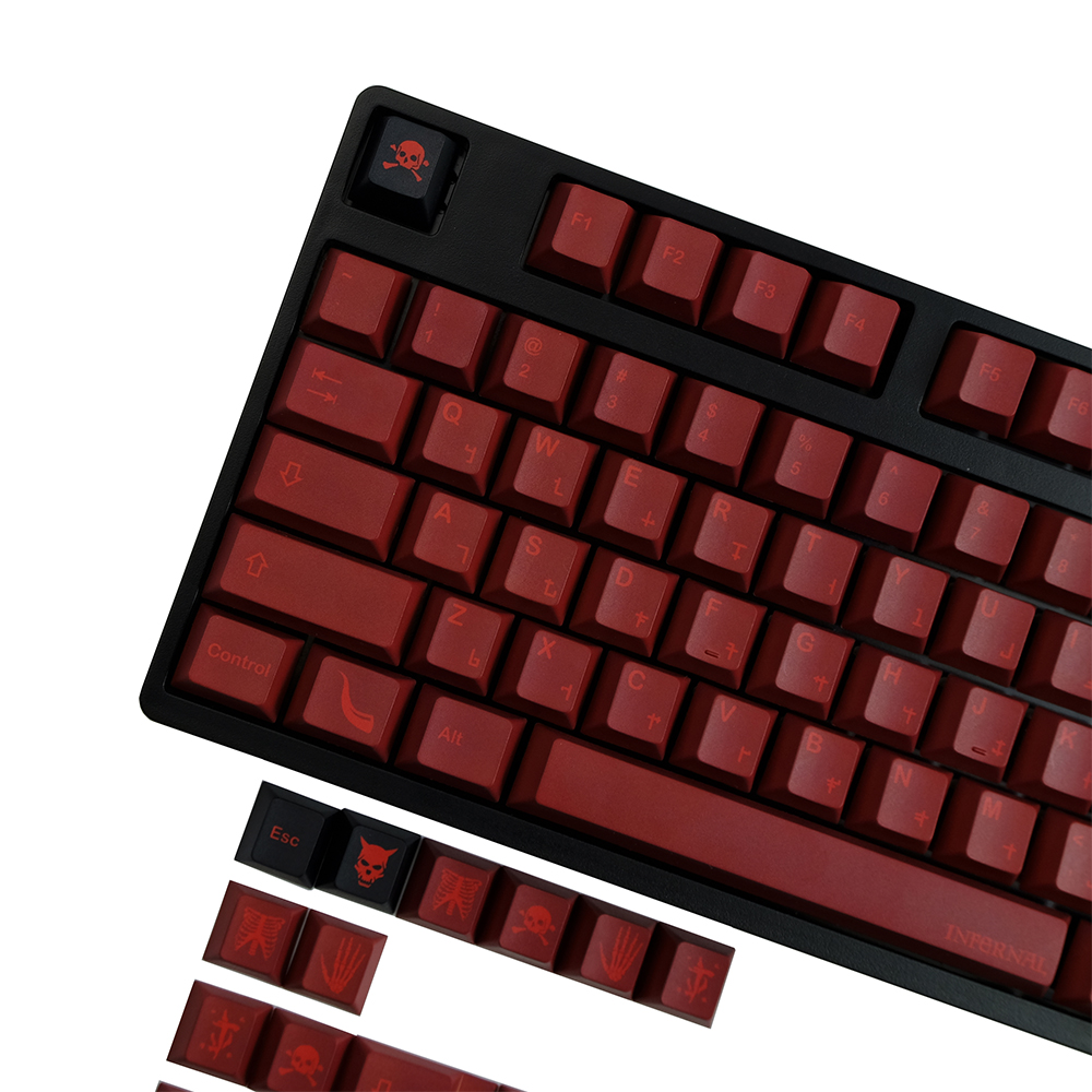 Infernal142KeysPBTKeycapSetCherryProfileSublimationCustomKeycapsforMechanicalKeyboard-1937857-8