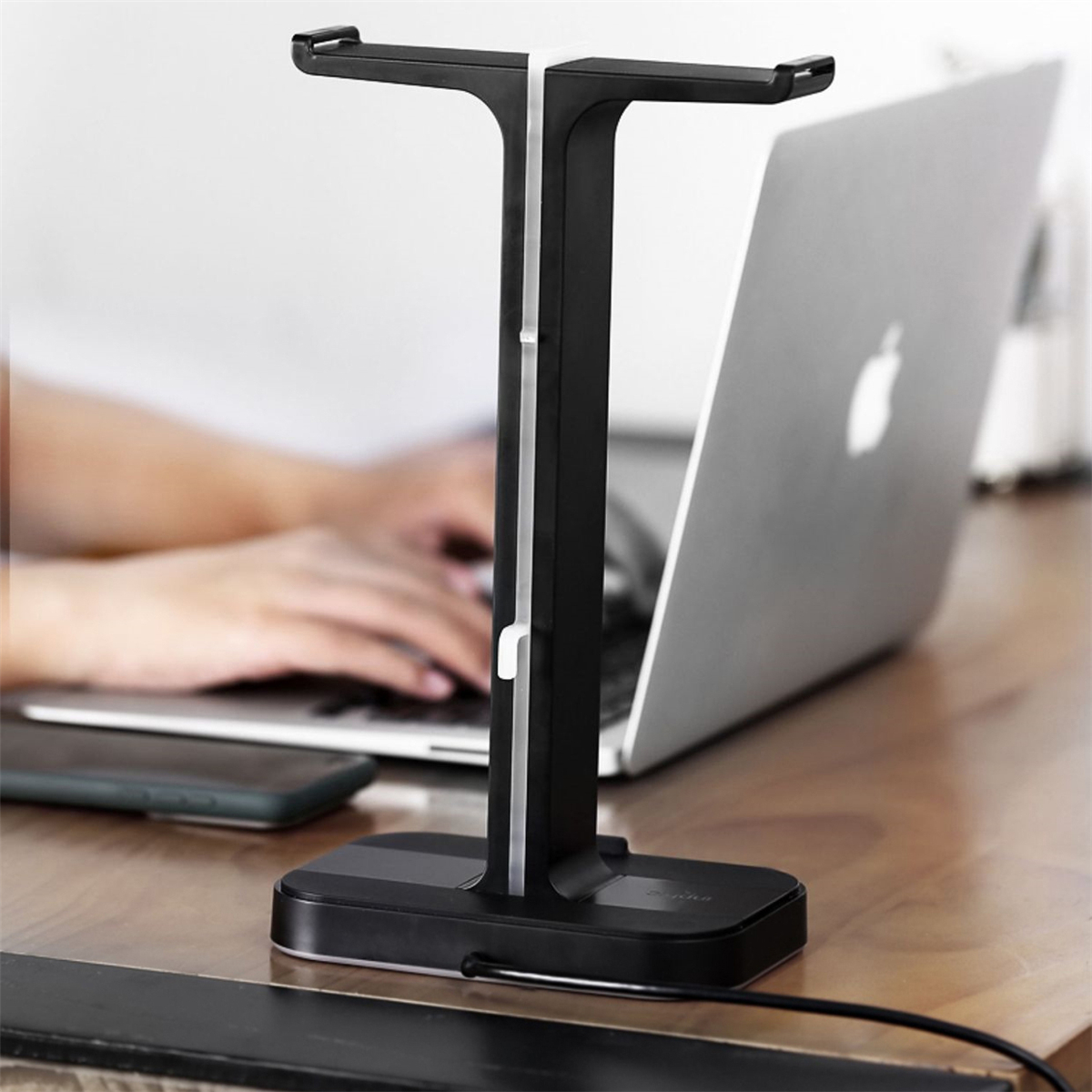 InphicH100HeadsetStandDualUSBPortsColorfulLightBaseHeadphoneHangerHeadsetMountHolderOfficeHomeDecor-1742022-7