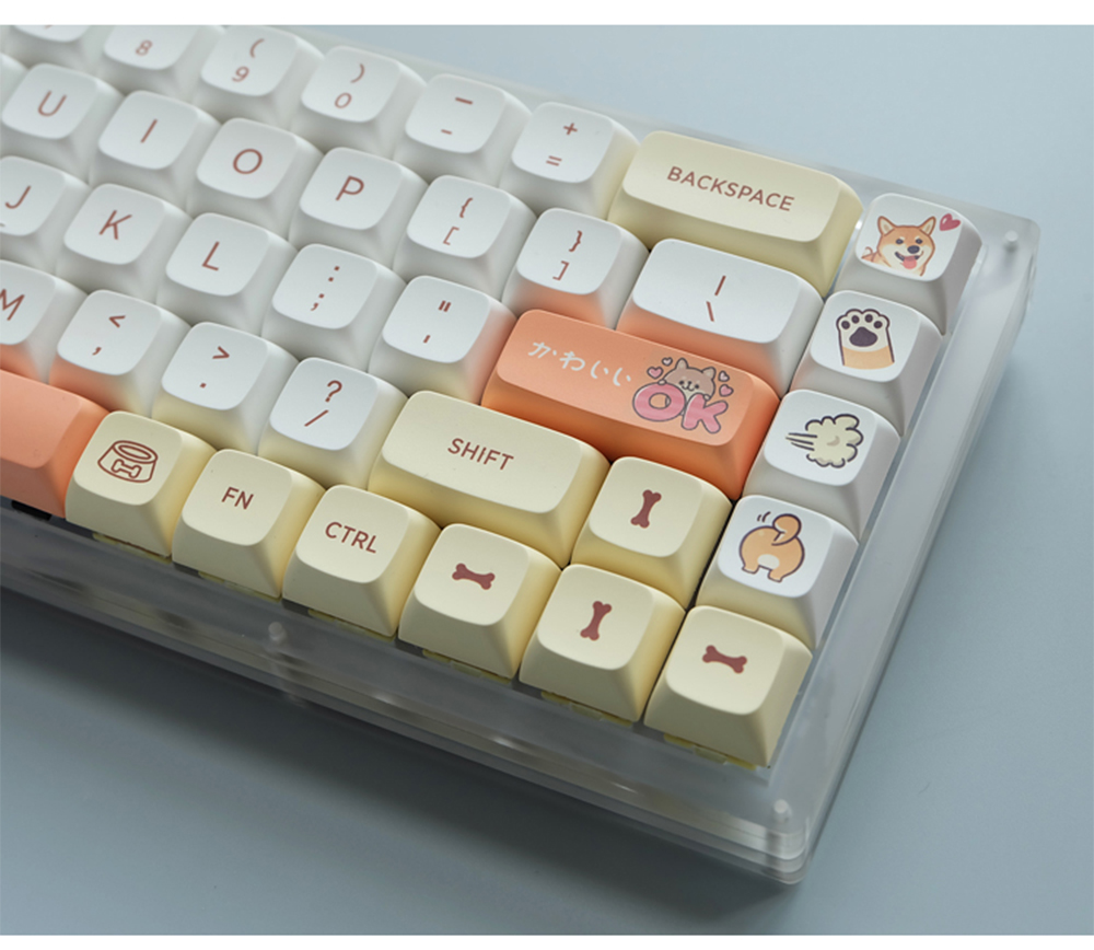 JSJT139KeysShibaInuKeycapSetEnglishJapaneseQXProfilePBTSublimationCustomKeycapsforMechanicalKeyboard-1940325-8