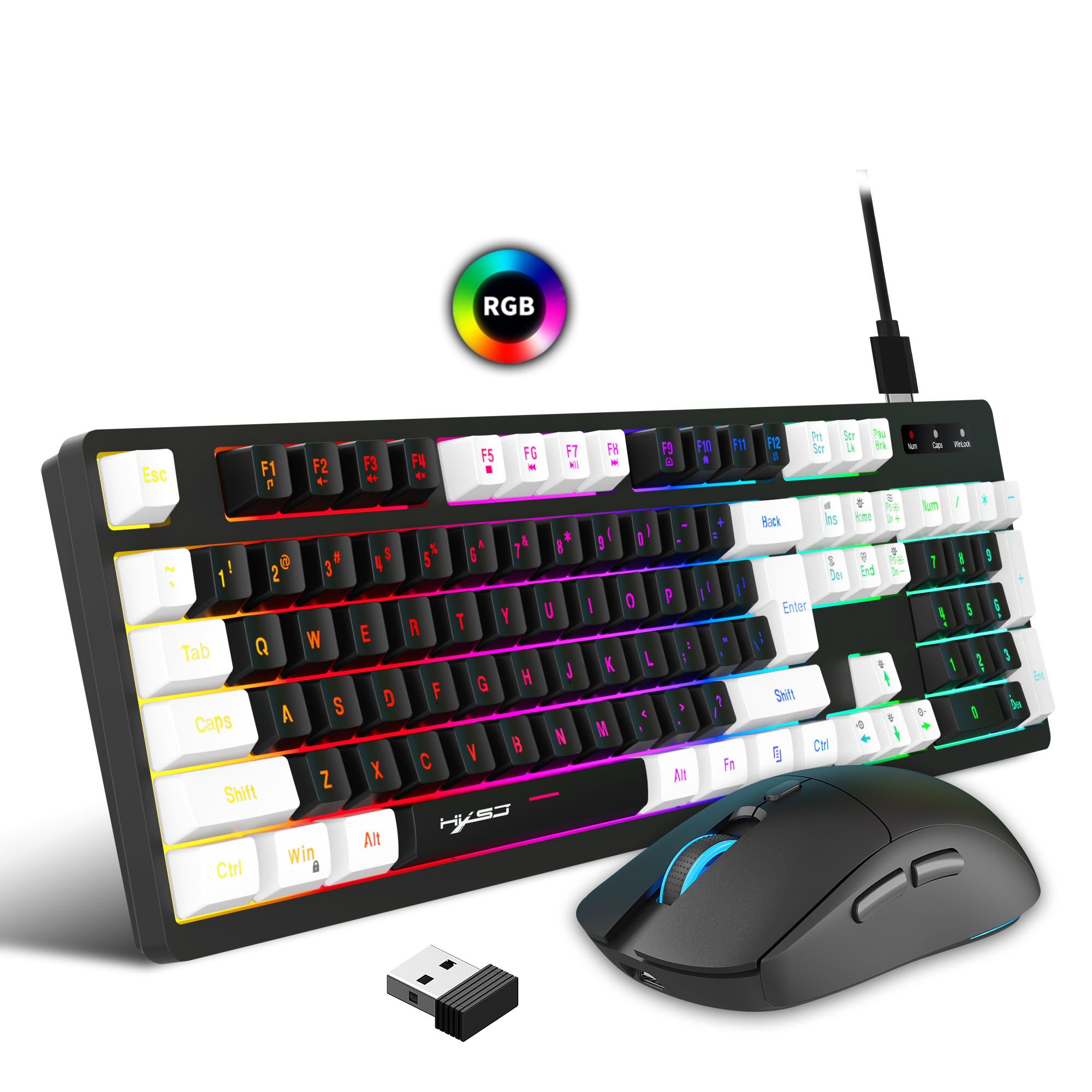 L98Wireless24GKeyboardandMouseKit140KeyRGBColorfulBacklitRechargeableGamingforComputerPCLaptop-1979722-2