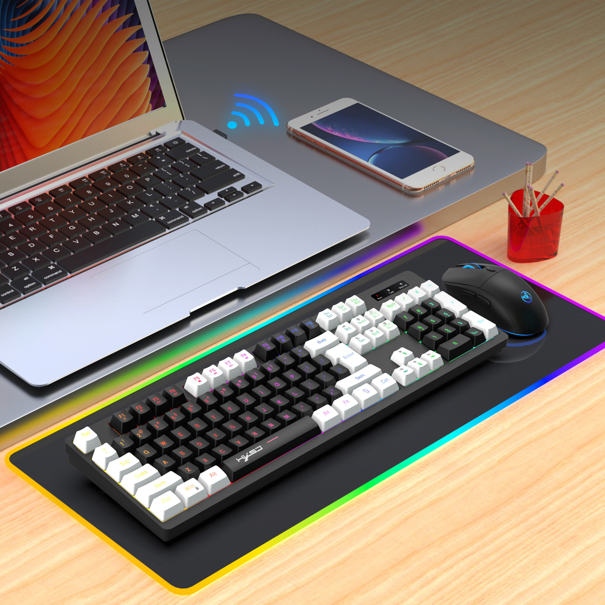 L98Wireless24GKeyboardandMouseKit140KeyRGBColorfulBacklitRechargeableGamingforComputerPCLaptop-1979722-14