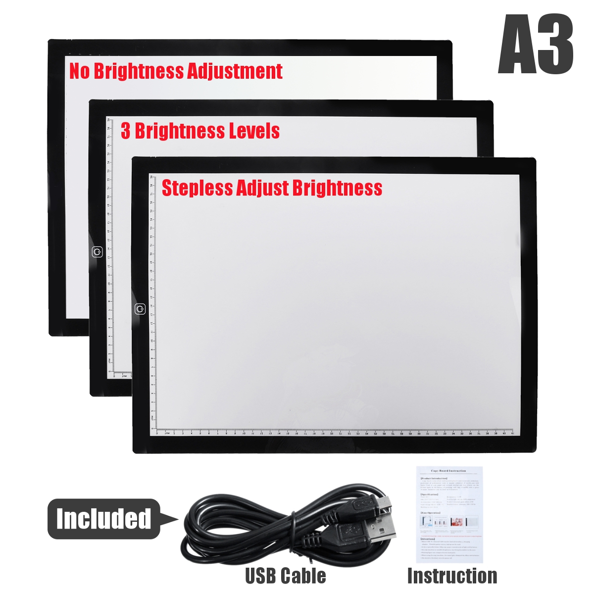 LEDTracingLightBoxBoardArtTattooA3DrawingPadTableStencilDisplay-1813591-12