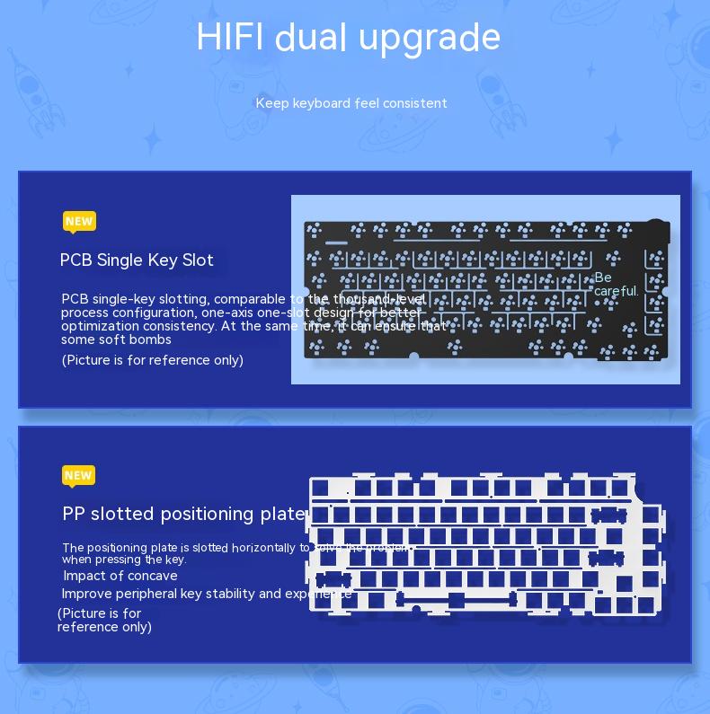LEOBOGHi75WiredAluminumDIYKitMechanicalKeyboardHot-SwapRGBKitGasketCustomAluminumAlloyBodyKeyboardPc-1997845-3