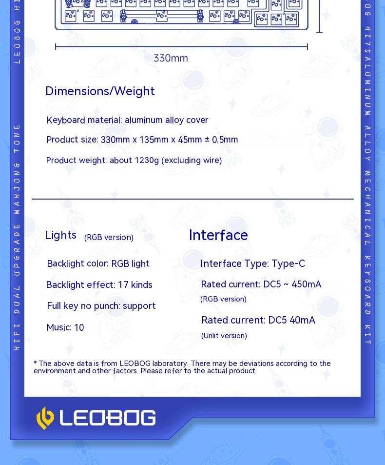 LEOBOGHi75WiredAluminumDIYKitMechanicalKeyboardHot-SwapRGBKitGasketCustomAluminumAlloyBodyKeyboardPc-1997845-23