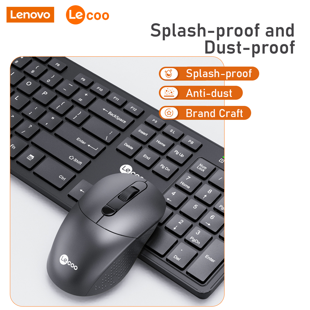 LecooKeyboardandMouseSetKW20124GHzWirelessOfficeKeyboard104KeysForWindowsPCCompatibleUSBGameKeyboard-1988261-5