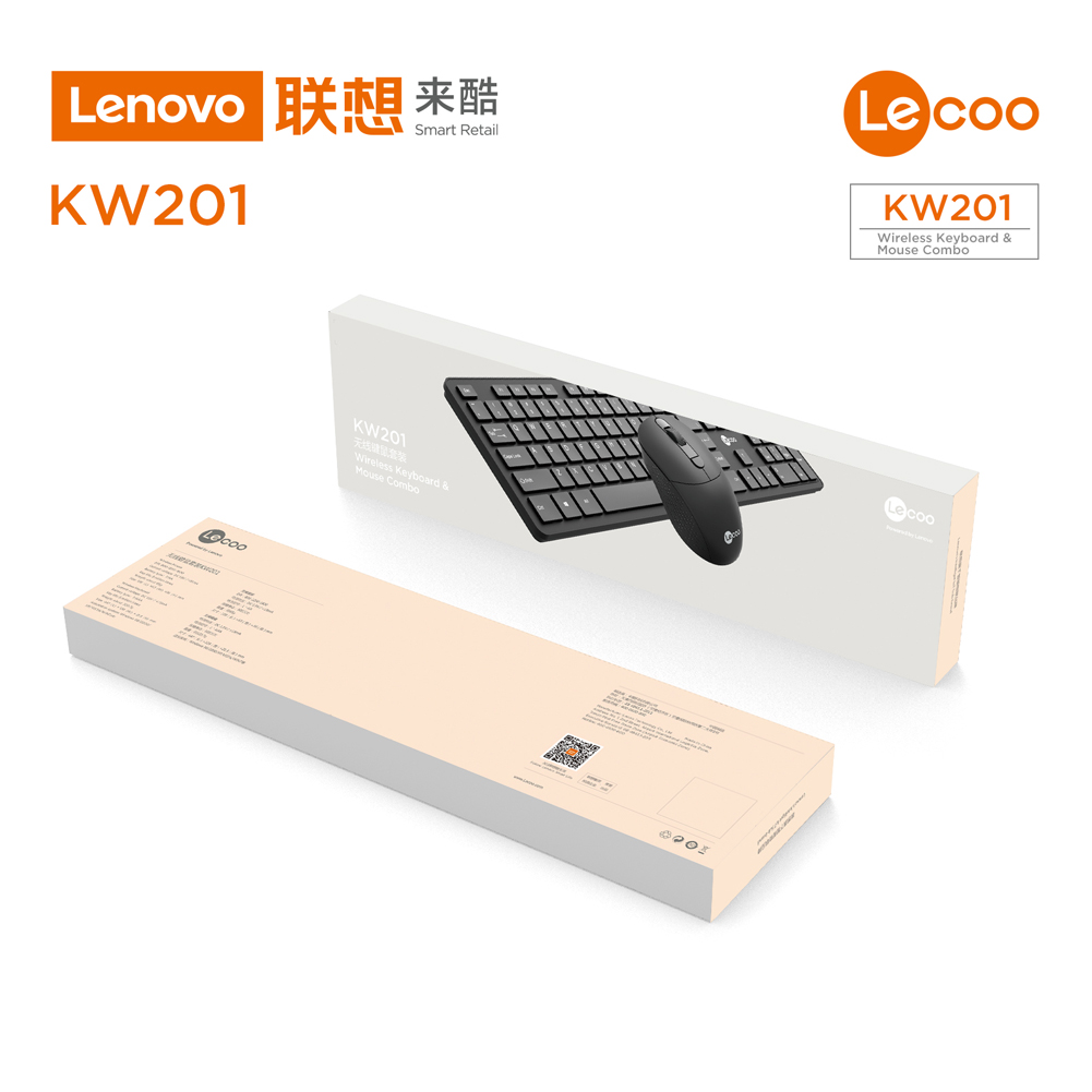 LecooKeyboardandMouseSetKW20124GHzWirelessOfficeKeyboard104KeysForWindowsPCCompatibleUSBGameKeyboard-1988261-7