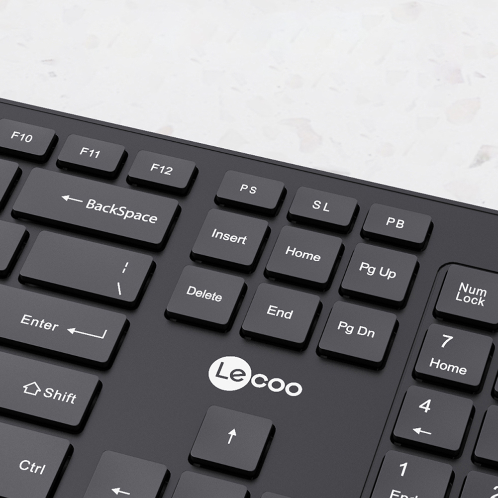LecooKeyboardandMouseSetKW20124GHzWirelessOfficeKeyboard104KeysForWindowsPCCompatibleUSBGameKeyboard-1988261-9