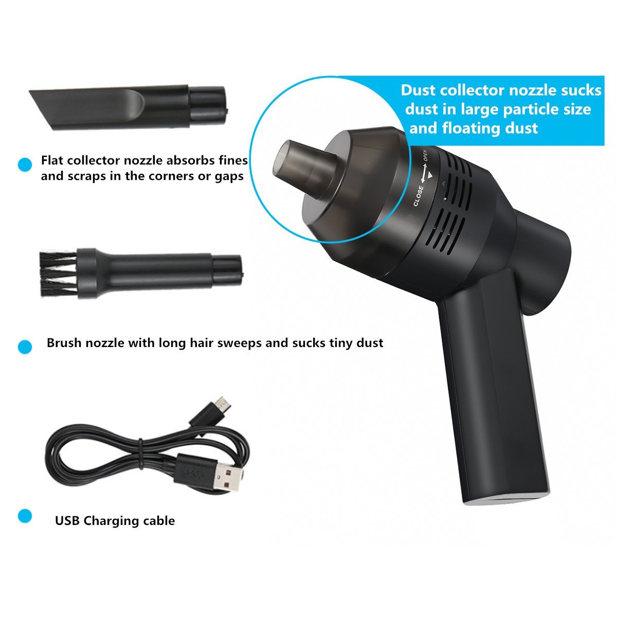 MECOKeyboardVacuumCleanerwithCleaningGelRechargeableMiniCordlessDesktopCleaningToolforCleaningDustHa-1260035-9