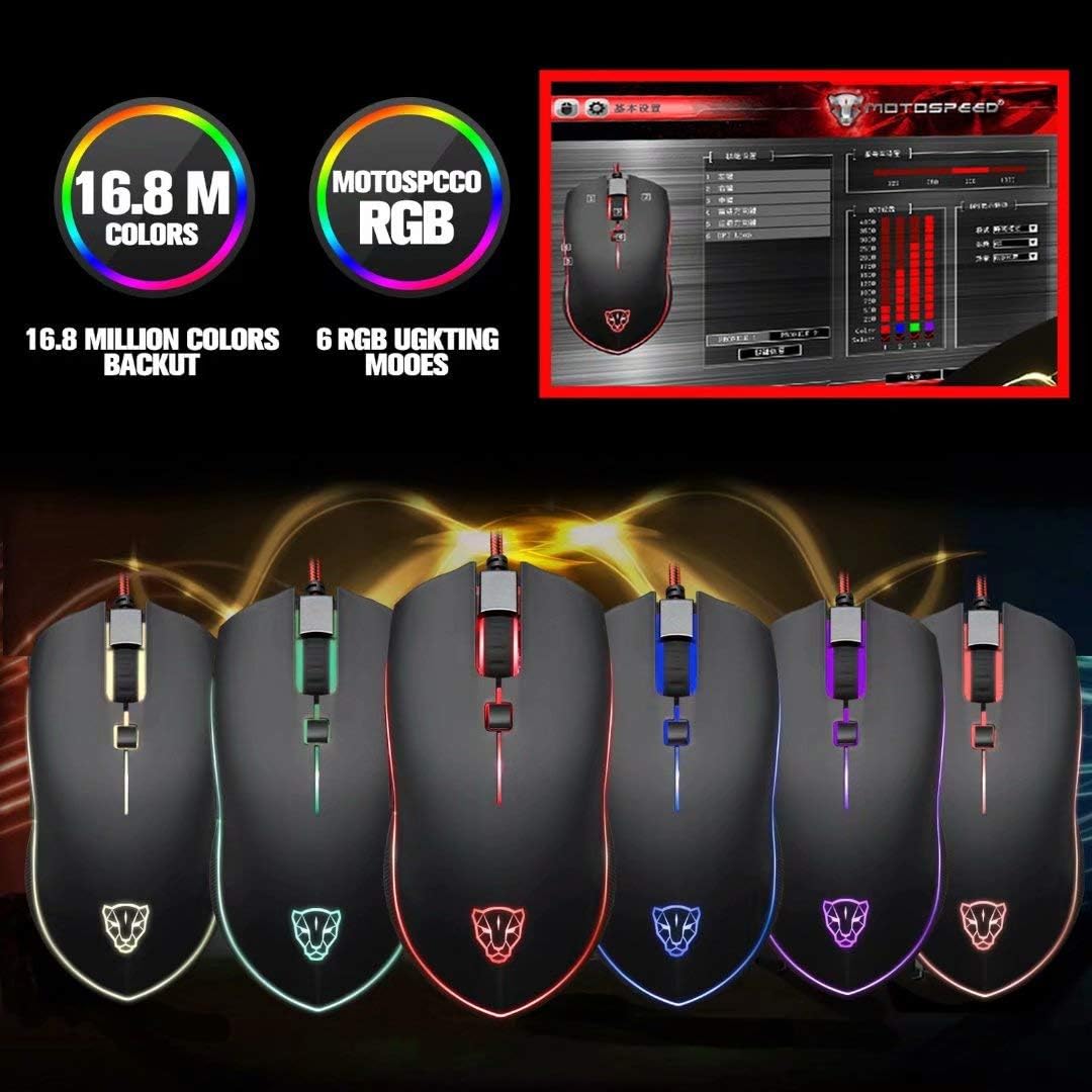 MOTOSPEEDV40USBWiredGamingMouseRGB50010001500200030004000DPISupportMacroProgrammingGamerMicewith6But-2005696-1