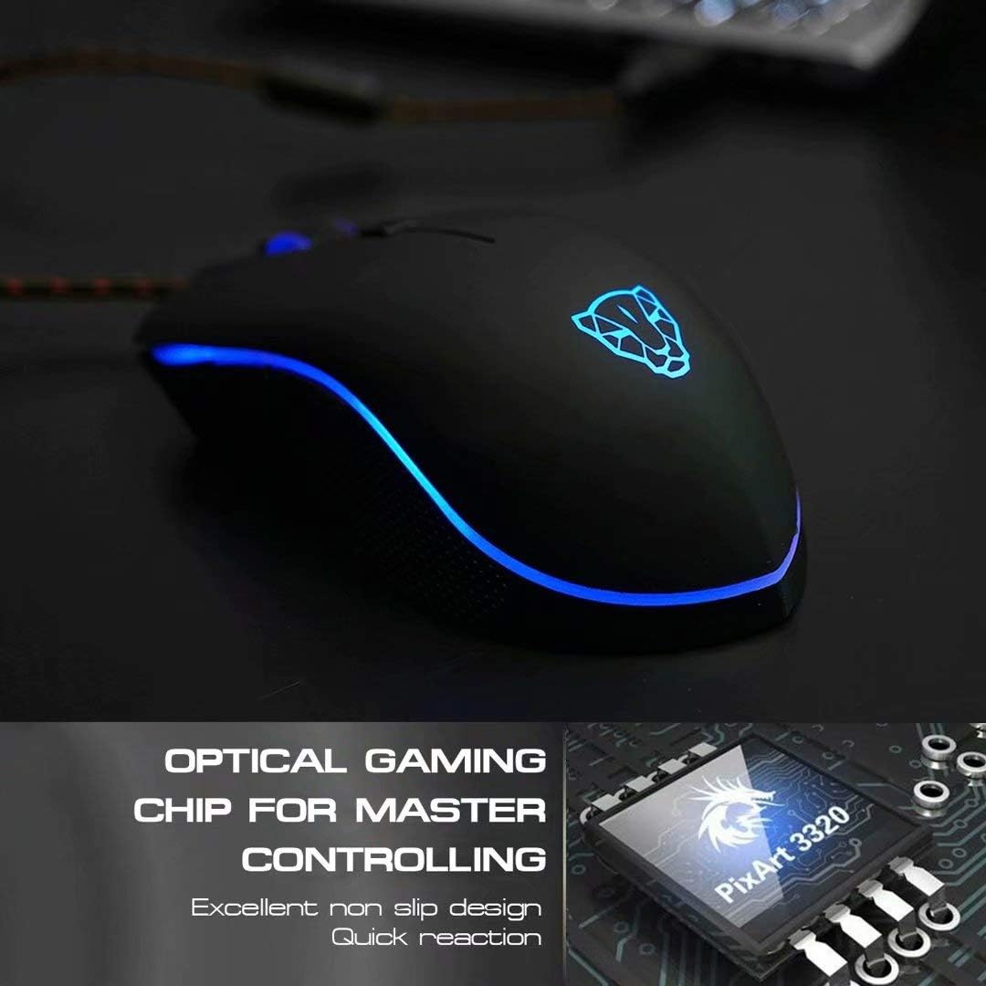 MOTOSPEEDV40USBWiredGamingMouseRGB50010001500200030004000DPISupportMacroProgrammingGamerMicewith6But-2005696-4