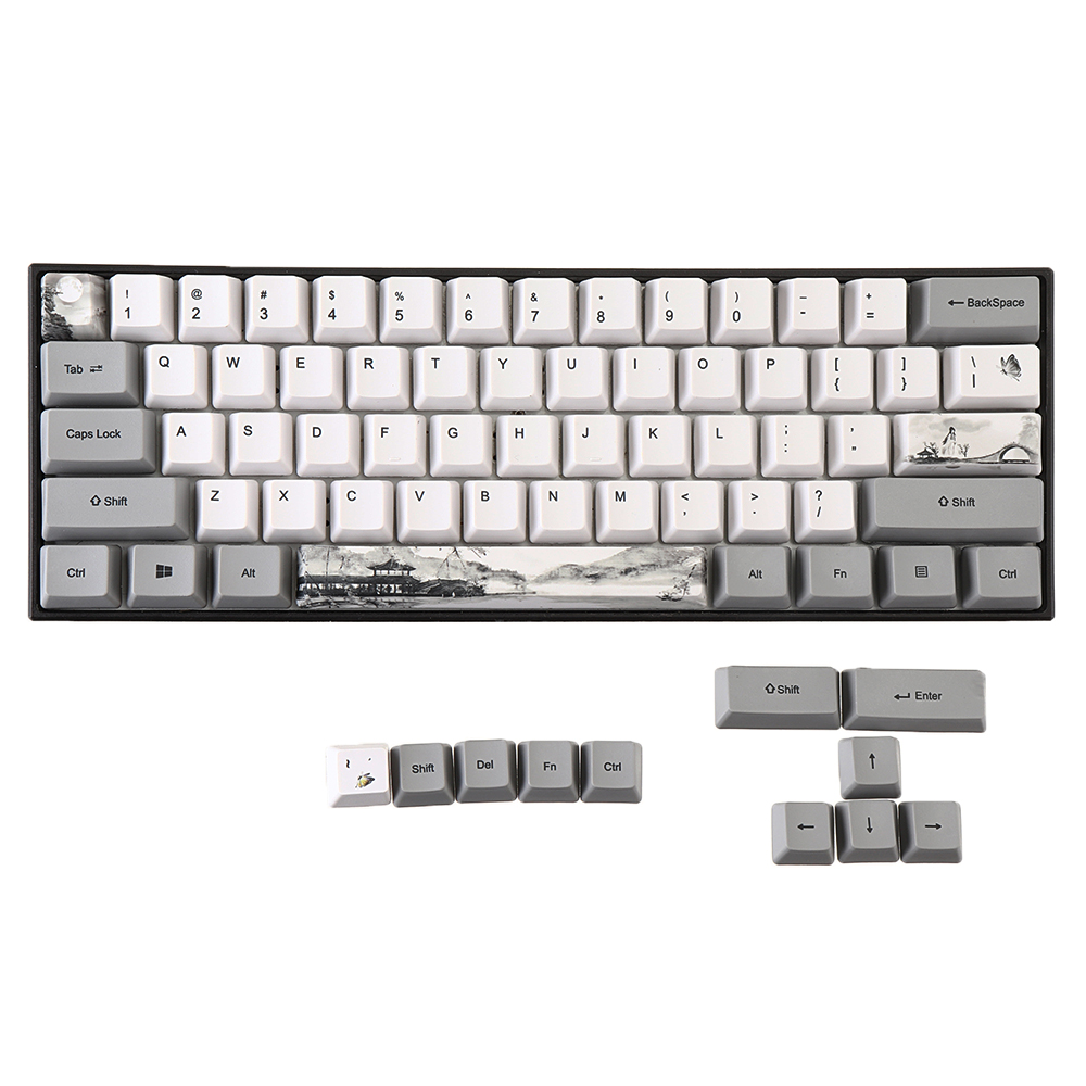 MechZone72KeysChineseInkPaintingKeycapSetOEMProfilePBTSublimationKeycapsforMechanicalKeyboards-1605458-6