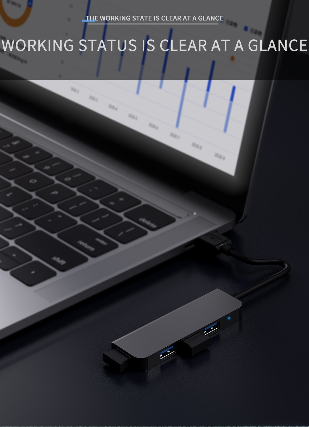 Mechzone4in1USB30HubDockingStationUSBAdapterwithUSB20USB30forPCLaptopMatebookHUAWEIXIAOMIMacbookProB-1976721-5