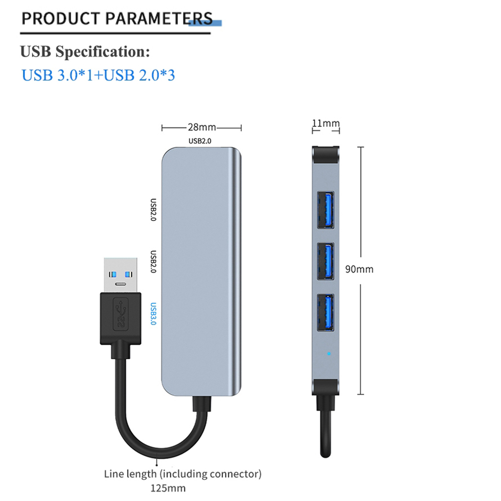 Mechzone4in1USB30HubDockingStationUSBAdapterwithUSB20USB30forPCLaptopMatebookHUAWEIXIAOMIMacbookProB-1976721-10