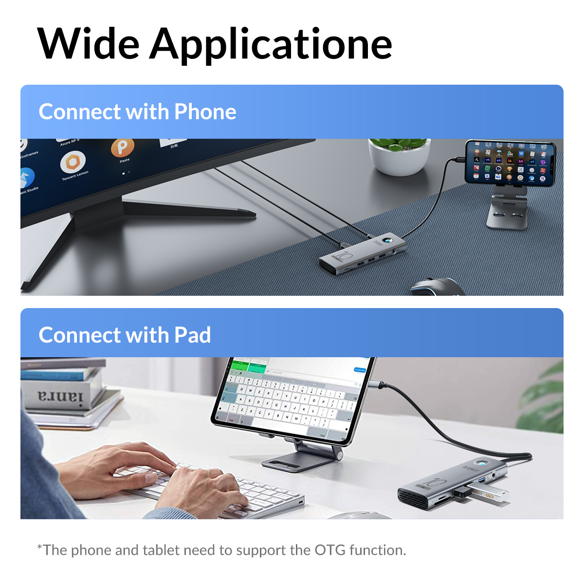 Orico10In1Type-CDockingStationUSBAdapterwithUSB20USB303PD100WUSB-C4K60HzHDMIRJ45SDTFCardReader35mmAu-1998050-9