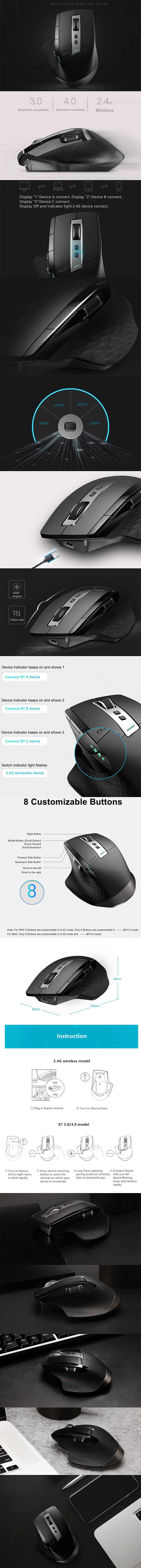 RapooMT750LWirelessMouse6001200160032008ProgrammableKeysbluetooth-compatibleMiceRechargeableErgonomi-1986189-1