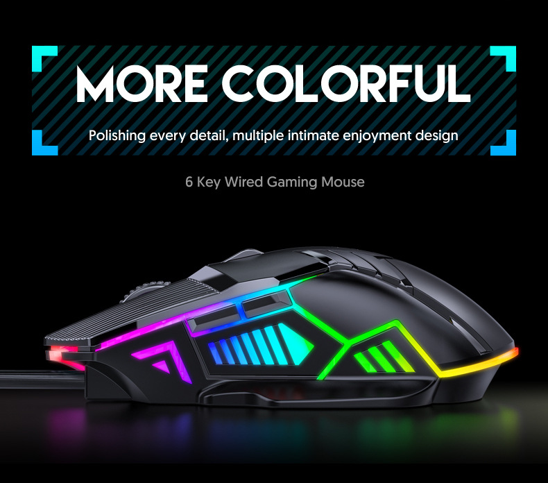 S800WiredGamingMouseUSBComputerMouse3200DPIErgonomicGamingRGBMause6ButtonLEDSilentMiceforPCLaptopGam-1979205-2