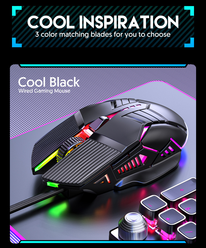 S800WiredGamingMouseUSBComputerMouse3200DPIErgonomicGamingRGBMause6ButtonLEDSilentMiceforPCLaptopGam-1979205-11