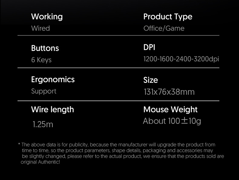 S800WiredGamingMouseUSBComputerMouse3200DPIErgonomicGamingRGBMause6ButtonLEDSilentMiceforPCLaptopGam-1979205-14