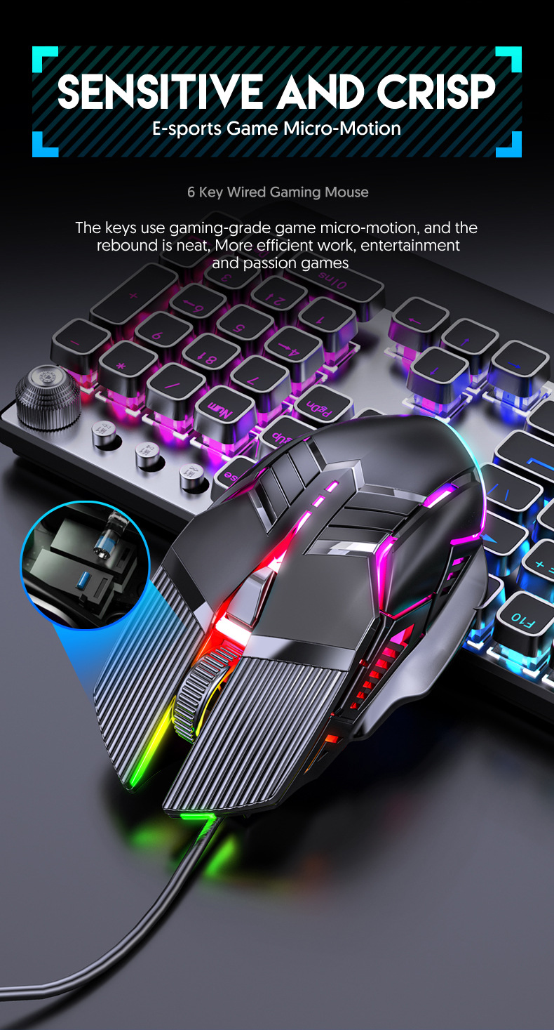 S800WiredGamingMouseUSBComputerMouse3200DPIErgonomicGamingRGBMause6ButtonLEDSilentMiceforPCLaptopGam-1979205-9