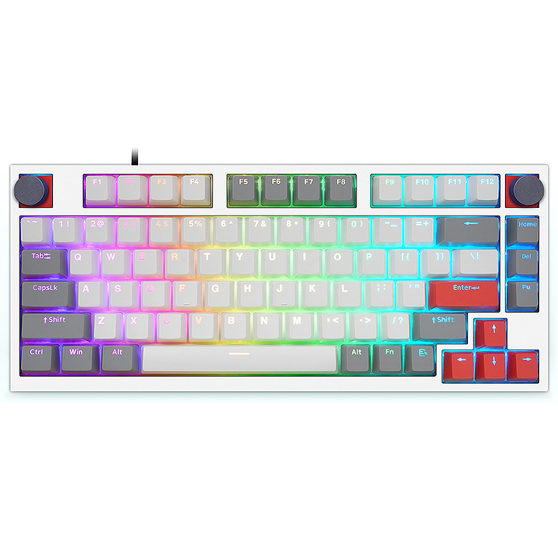SKYLOONG137KeysGray-White-RedPBTKeycapSetOEMProfileDouble-ShotCustomKeycapsforMechanicalKeyboards-2007220-3
