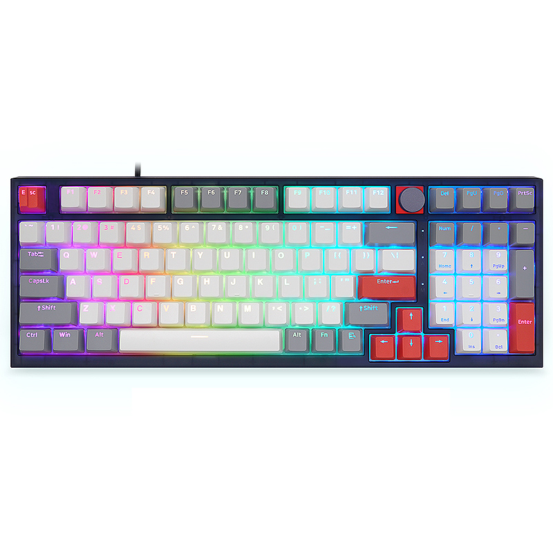 SKYLOONG137KeysGray-White-RedPBTKeycapSetOEMProfileDouble-ShotCustomKeycapsforMechanicalKeyboards-2007220-4