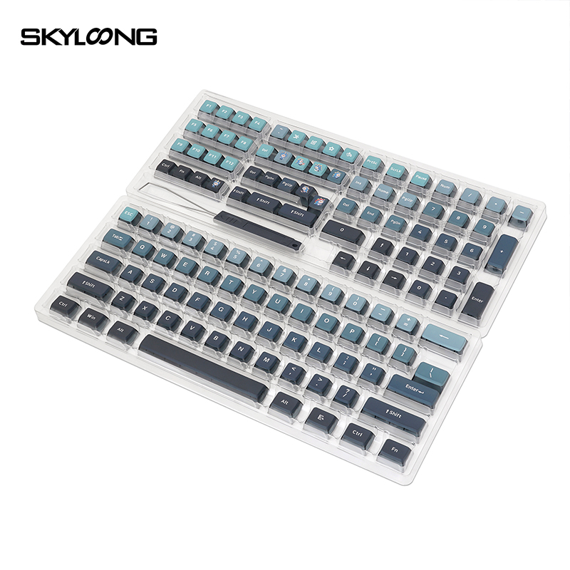 SKYLOONGGK7126PCSMechanicalKeyboardKeycapsSetBlue-PBTBlackTransparentJellyKeyCapForDIYCustomized6187-1990888-2