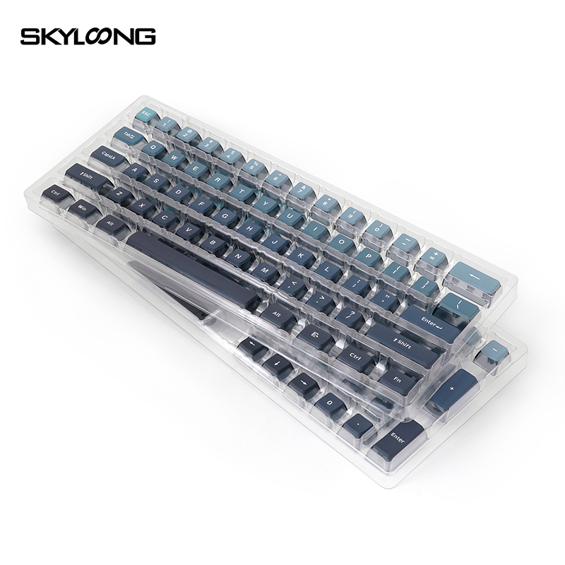 SKYLOONGGK7126PCSMechanicalKeyboardKeycapsSetBlue-PBTBlackTransparentJellyKeyCapForDIYCustomized6187-1990888-3