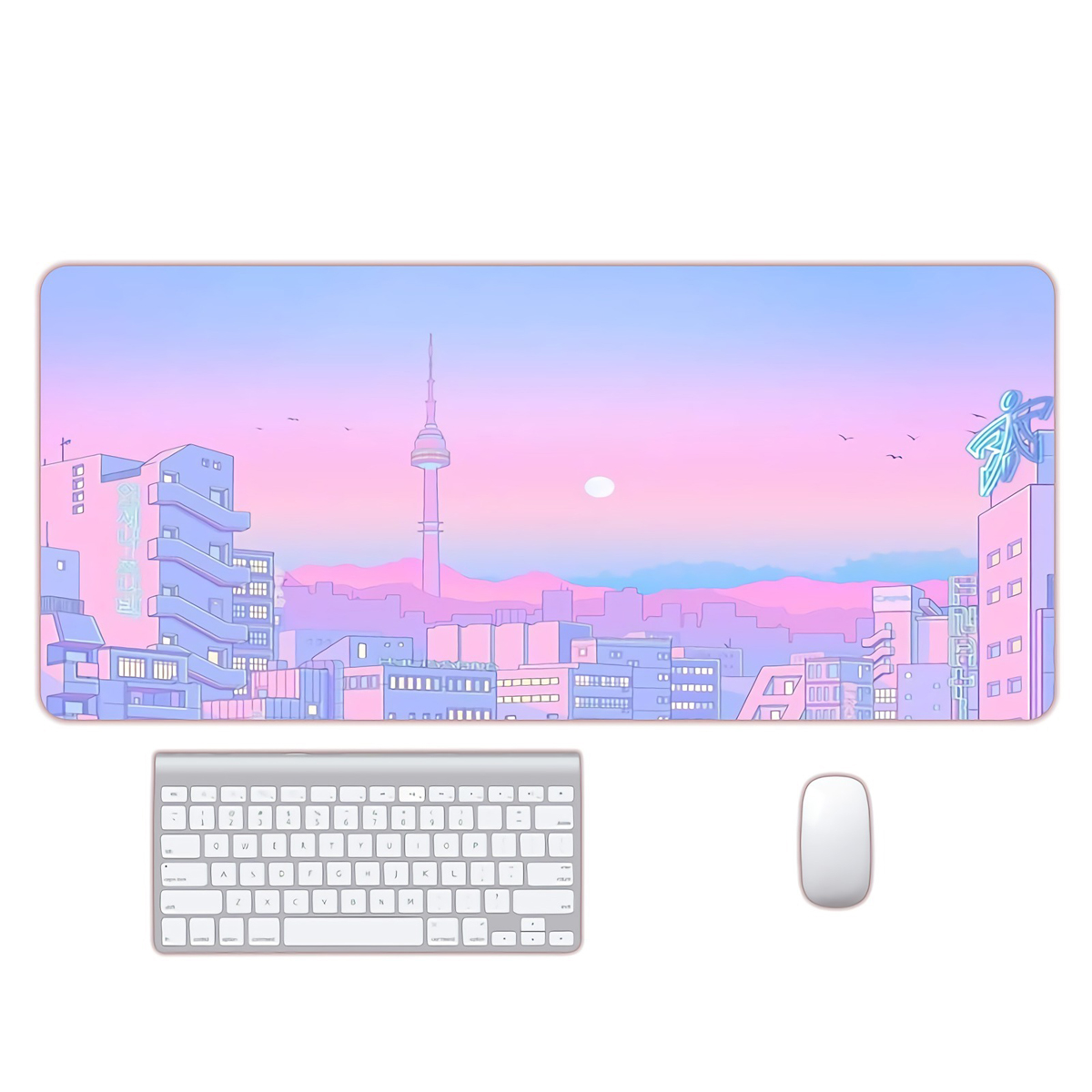 SimplicityLargeMousePadAnti-slipRubberGamingKeyboardPad8003002mmDesktopTableProtectiveMatforHomeOffi-1977494-1