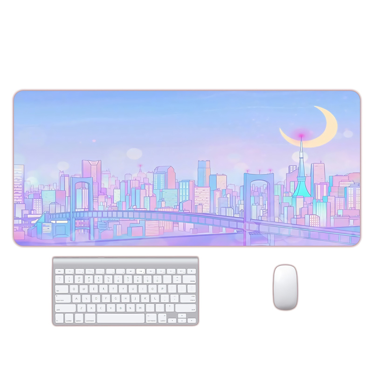 SimplicityLargeMousePadAnti-slipRubberGamingKeyboardPad8003002mmDesktopTableProtectiveMatforHomeOffi-1977494-2