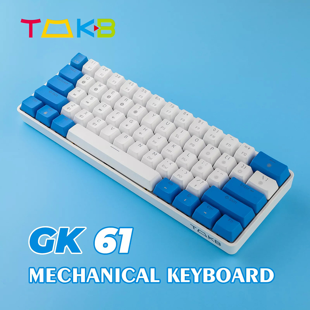TMKBGK61MechanicalGamingKeyboard61KeysFull-KeyProgrammablePBTTranslucentKeycapsDual-Modebluetooth51T-1937364-1