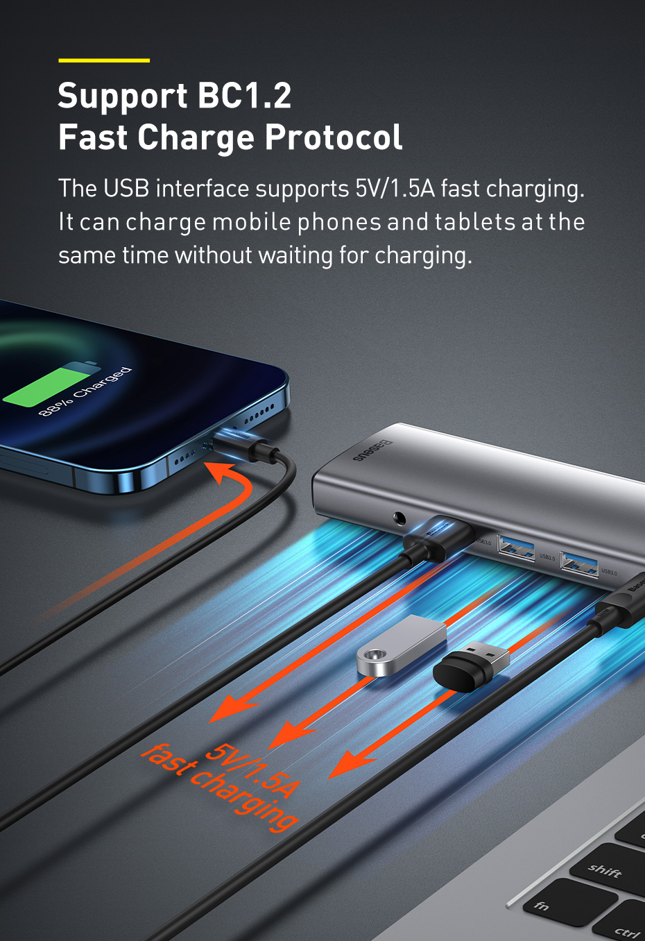 TripleDisplayBaseus11-In-1MSTUSBType-CHubDockingStationAdapterWithDual4KHDMIHDDisplay1080PVGA100WUSB-1872792-5