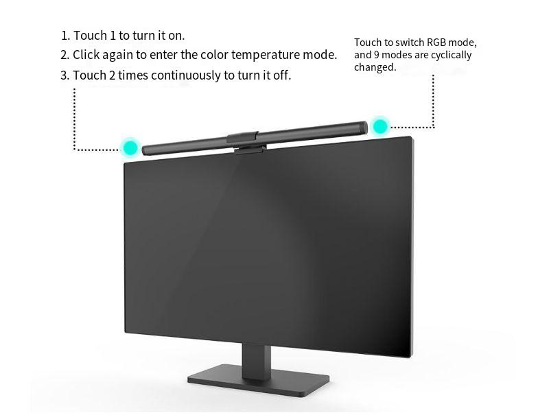 USBComputerMonitorLightBar2700K-7500KDimmingScreenHangingRGBAtmosphereFillLightEyeProtectionSuppleme-2013145-8