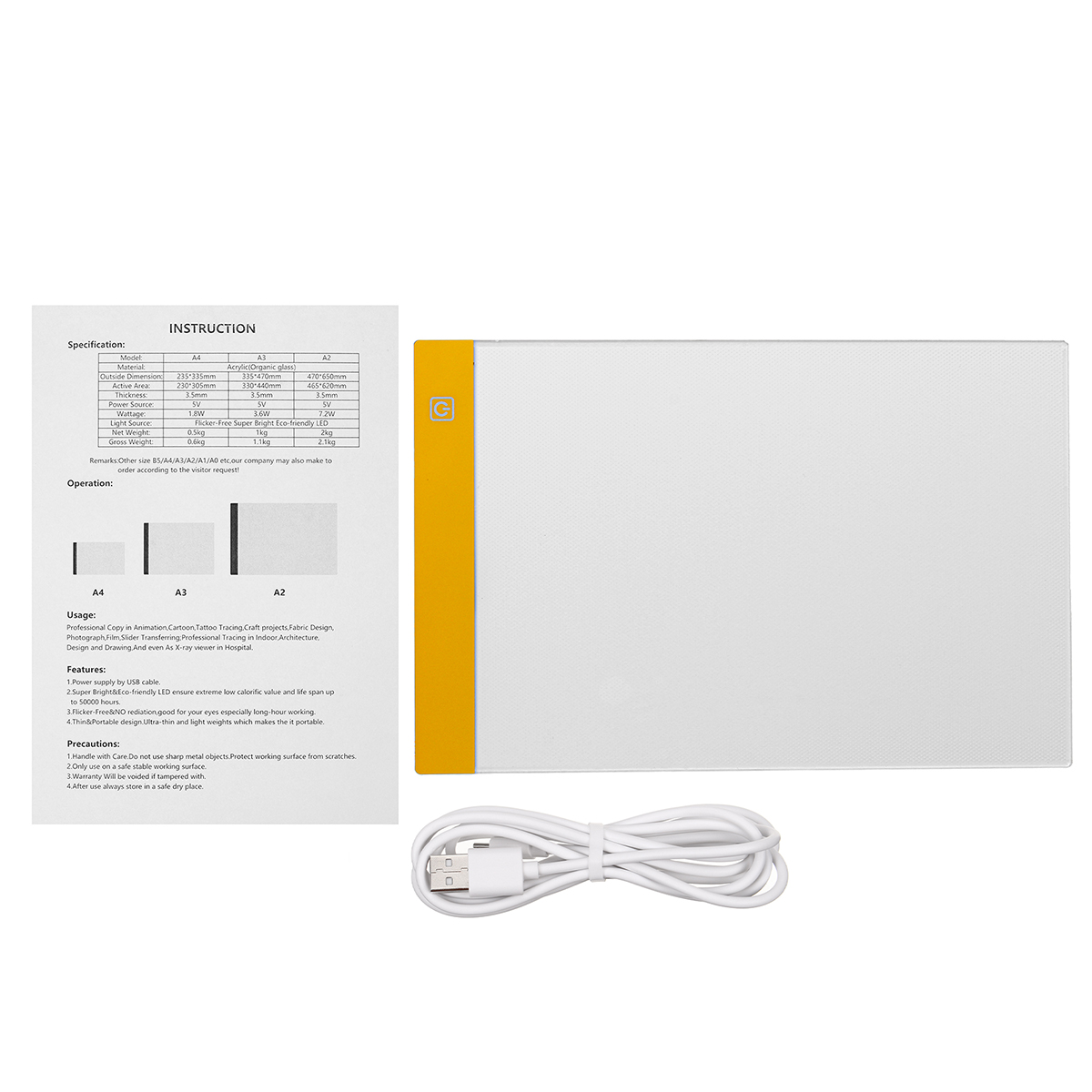 UltraThinA4LEDLightPadArtistUSBLEDDrawingBoardPadCopyTablePaintingDrawingWritingBoard-1758438-18