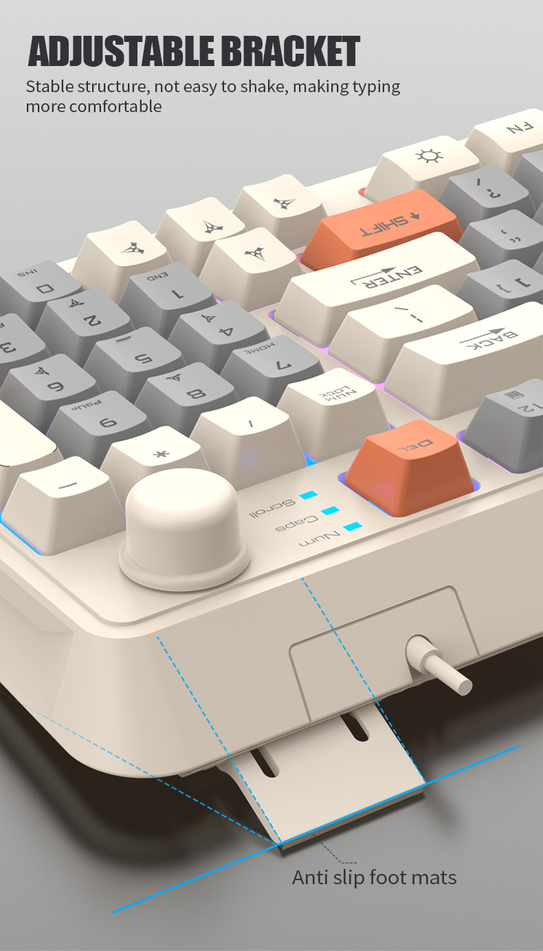 XUNSVFOXK8294KeysWiredGamingKeyboardThreeColor-blockLuminousMechanical-feelStation19-keypunchlessGam-1993858-12