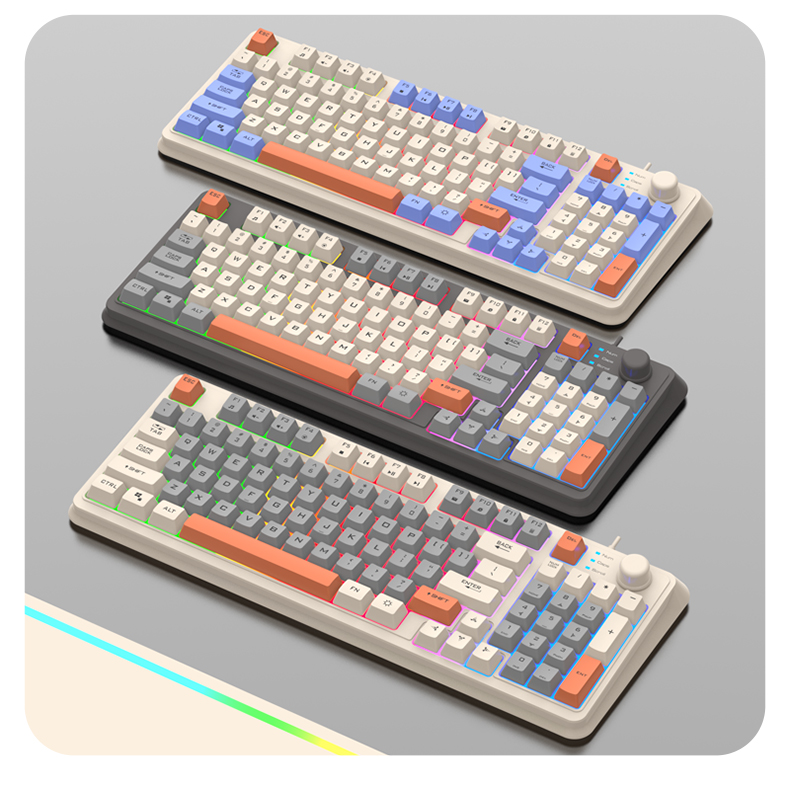 XUNSVFOXK8294KeysWiredGamingKeyboardThreeColor-blockLuminousMechanical-feelStation19-keypunchlessGam-1993858-17