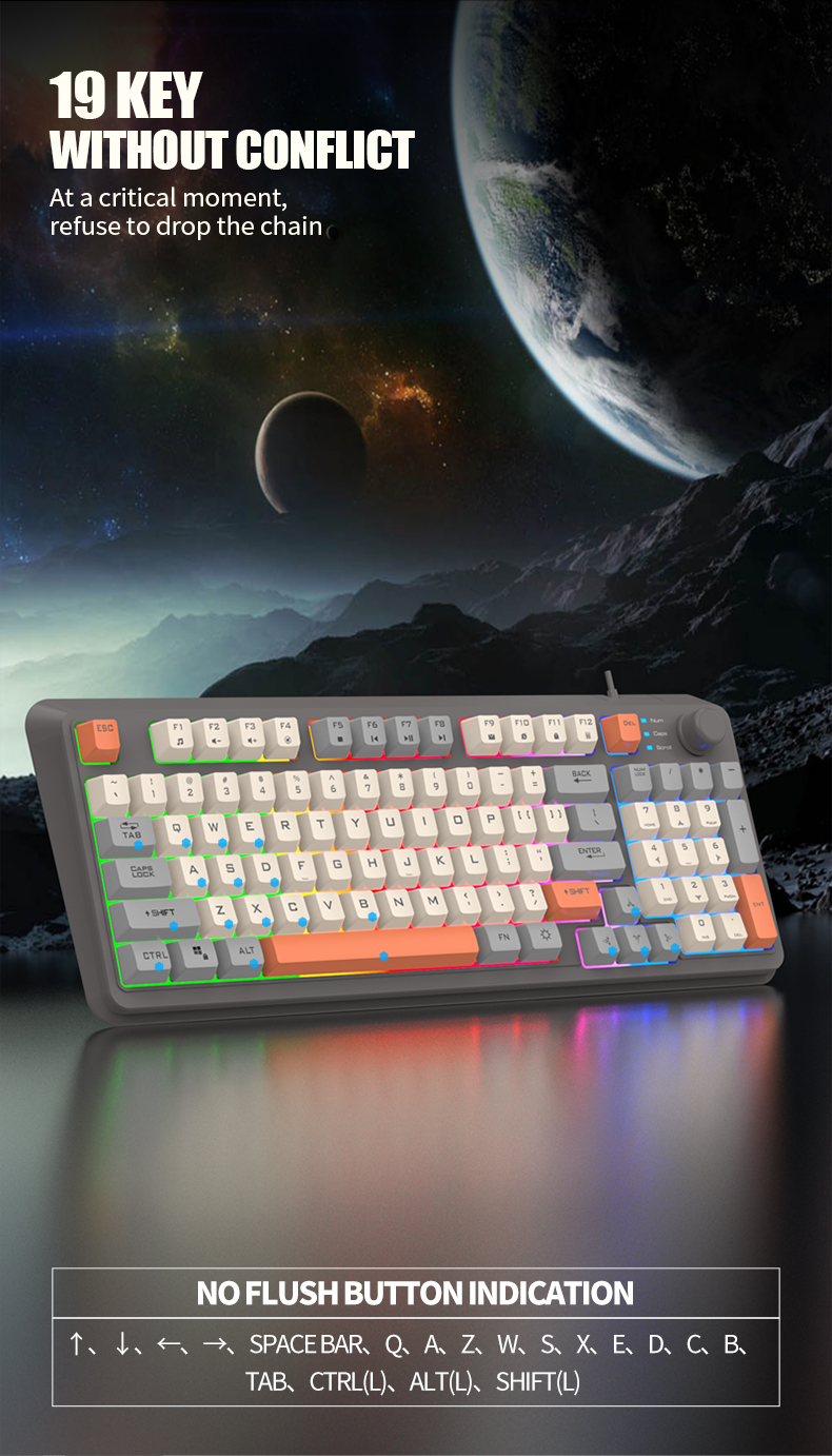XUNSVFOXK8294KeysWiredGamingKeyboardThreeColor-blockLuminousMechanical-feelStation19-keypunchlessGam-1993858-6