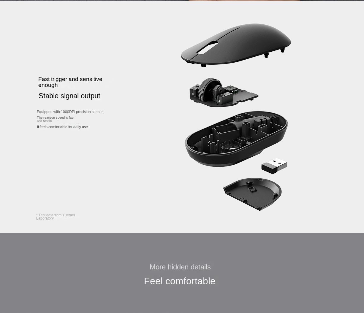 XiaomiLite2WirelessMouse24GHz1000DPIErgonomicOpticalPortableComputerMouseEasytoCarryGamingMouses-1988618-7