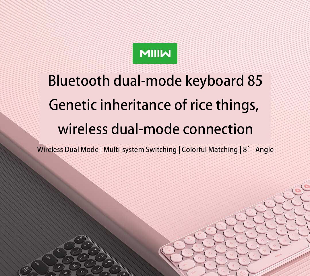XiaomiMIIIW85KeysKeyboardbluetoothUSB24GHzDual-modeWirelessKeyboardMulti-systemSwitchingForComputerL-1987988-1