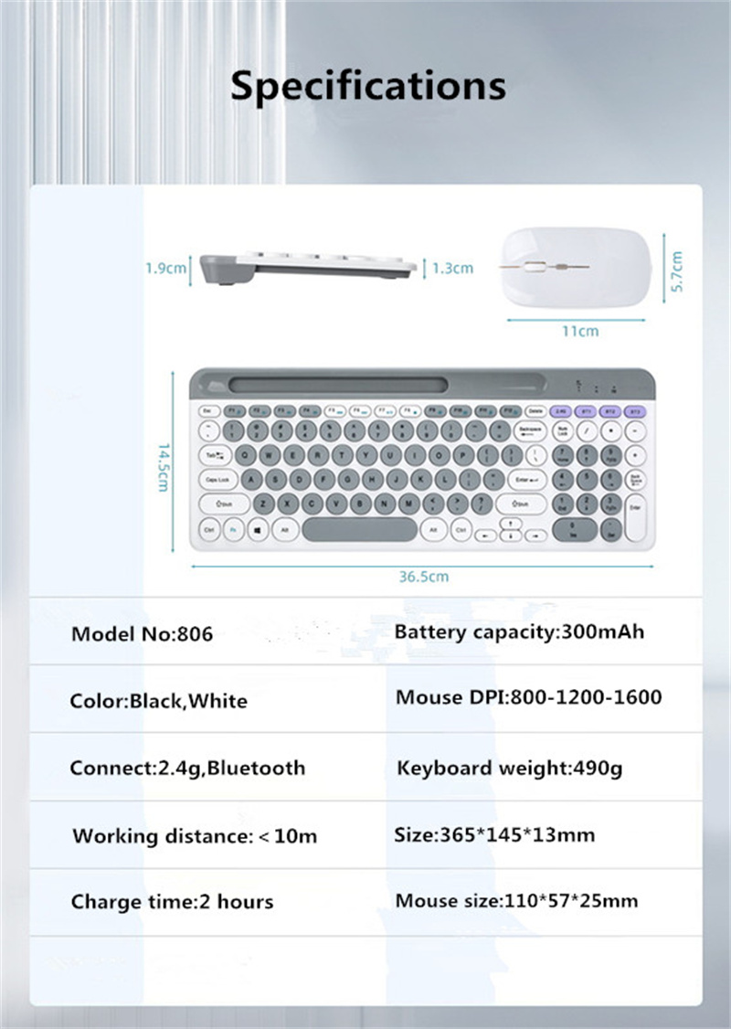 ZYG-806MiniWirelessPunkKeyboardMouseSet24GBTDualModeKeyboardandMouseComboforTabletPhoneComputerOffic-1998932-12