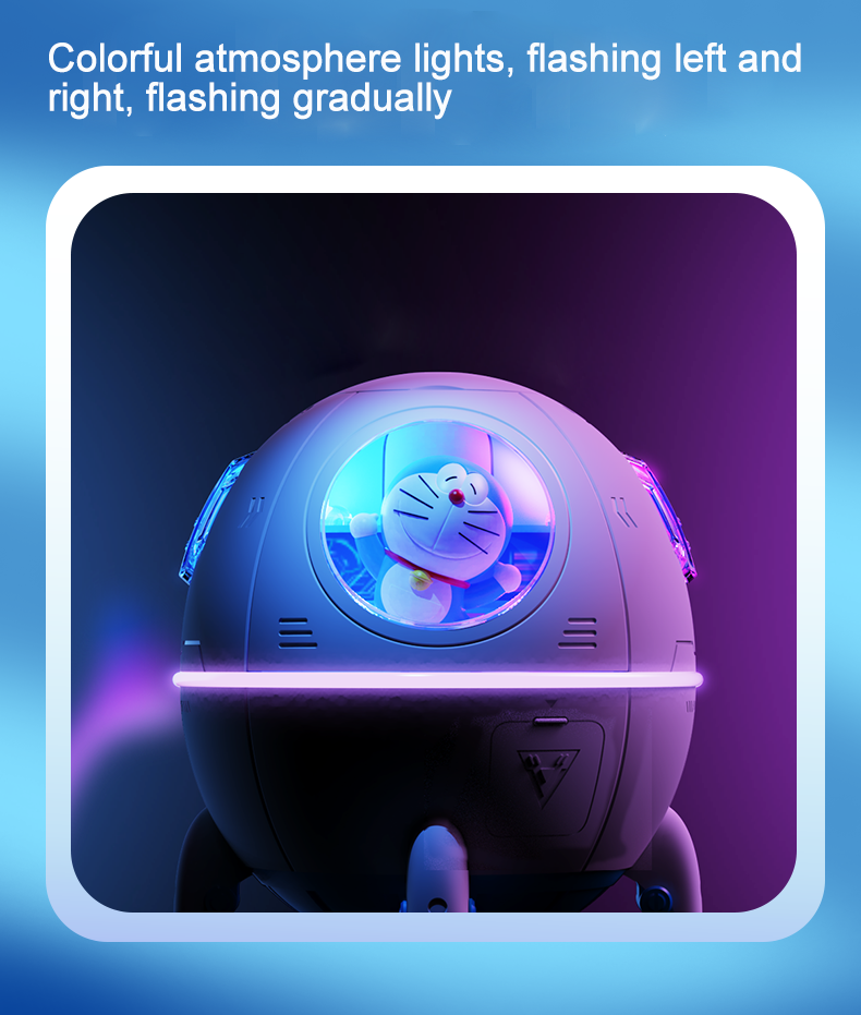 220MLHomeHumidifierCartoonSpaceCapsuleHouseholdUse1200mAhwithMulticolorAmbientLightTypeCRechargeable-2015505-8
