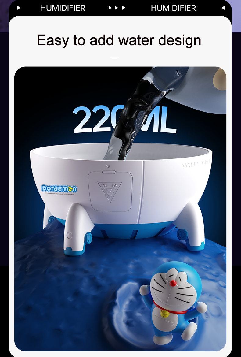 220MLHomeHumidifierCartoonSpaceCapsuleHouseholdUse1200mAhwithMulticolorAmbientLightTypeCRechargeable-2015505-9