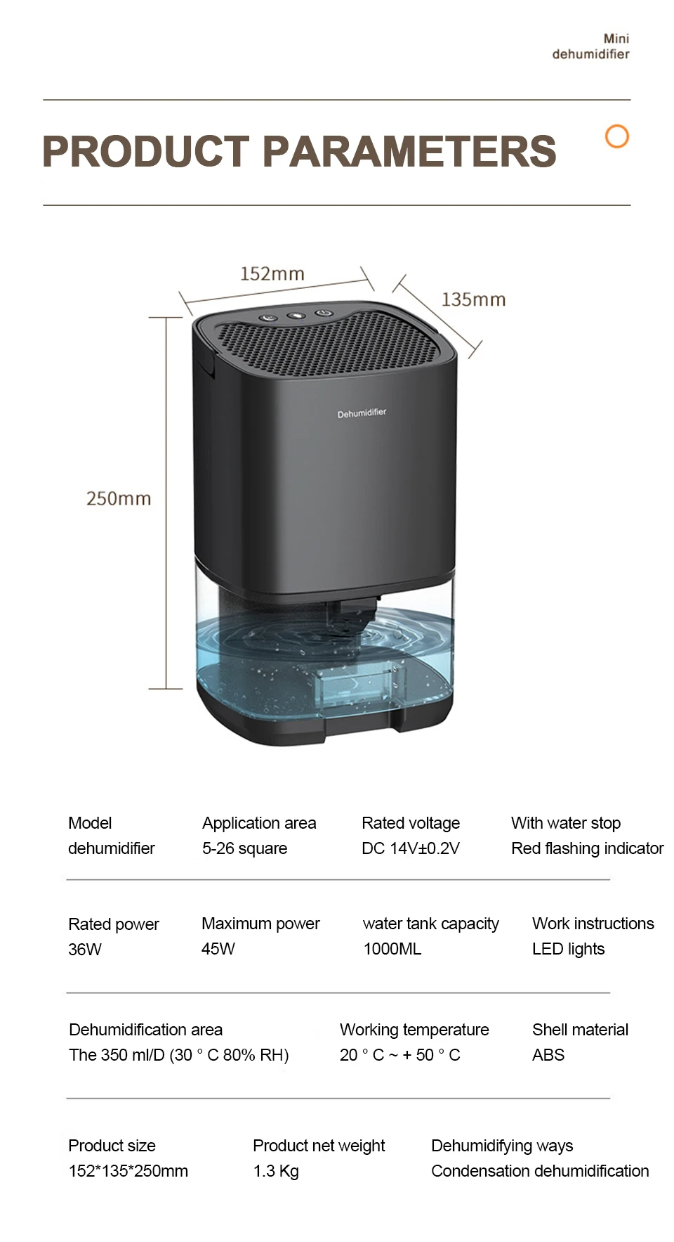 2In1SmartElectricPortableHomeElectricCoolAirDryerPortable1LLargeCapacityDehumidifierAirDryerwithColo-2008705-12