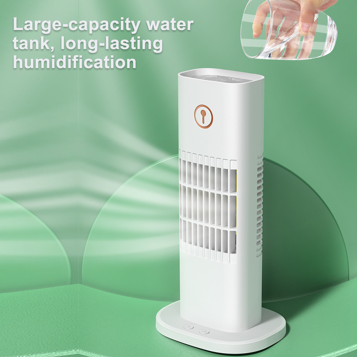 Bakeey3GearMiniWaterCoolingFanSprayHumidificationPortableAirCoolerTableFan-1837572-4