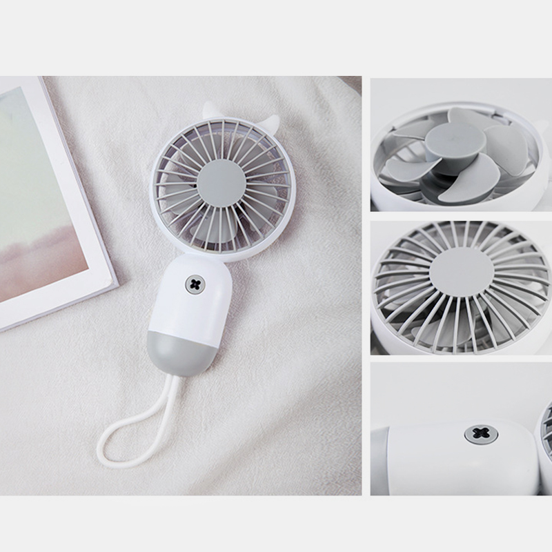 BakeeyHandheldSmallFanUSBChargingCarryingHighWindPowerUltraSilentMiniMulti-functionElectricFan-1696716-9