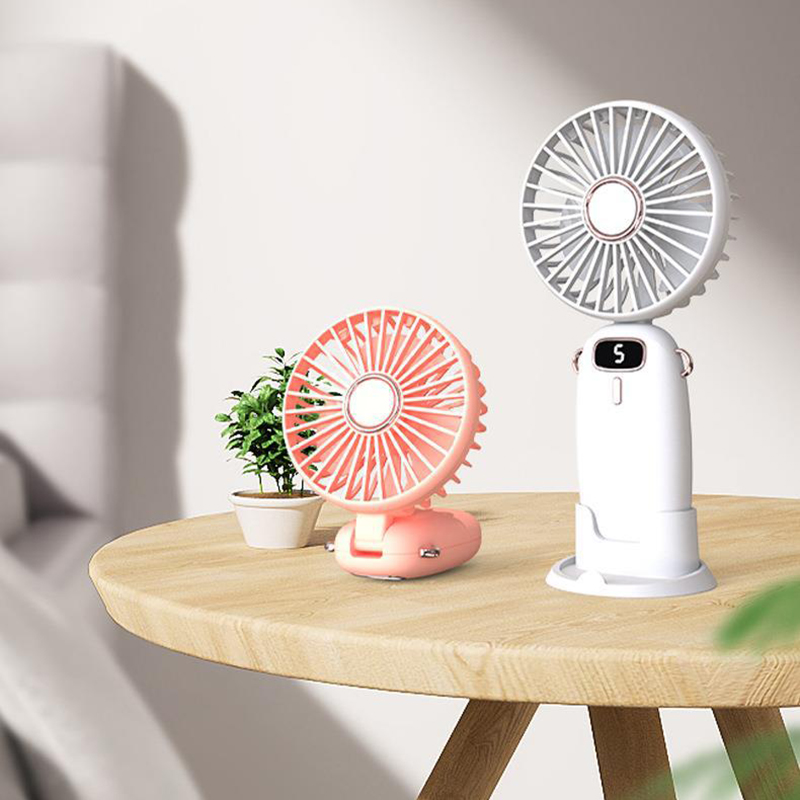 USBHandheldFanFoldablePortableNeckHangingFans5Speed4000mAHRechargeableFanwithPhoneStandandDisplayScr-2009556-1