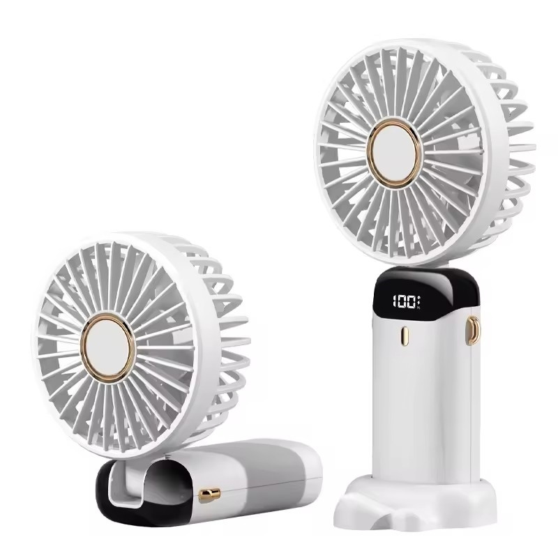 USBHandheldFanFoldablePortableNeckHangingFans5Speed4000mAHRechargeableFanwithPhoneStandandDisplayScr-2009556-11